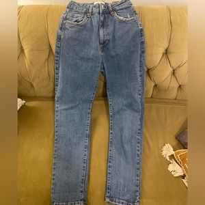 Blue Jeans, high rise straight leg